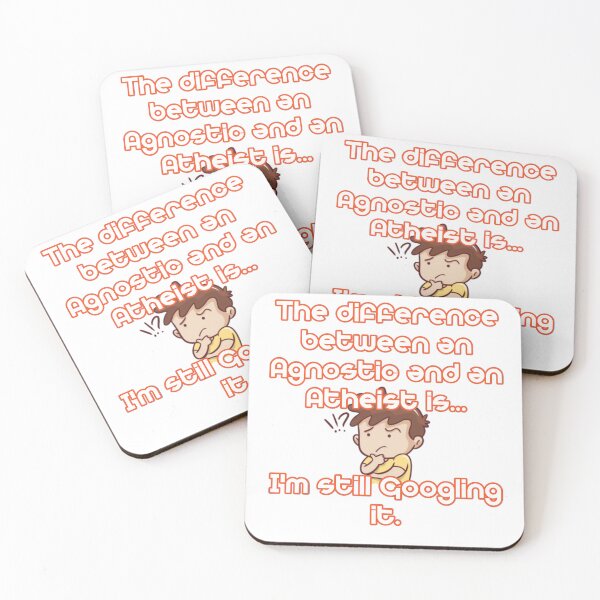 Item preview, The difference between an Agnostic and an Atheist is.....  designed and sold by Unique D-zine.