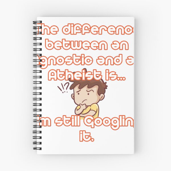 Item preview, The difference between an Agnostic and an Atheist is.....  designed and sold by Unique D-zine.