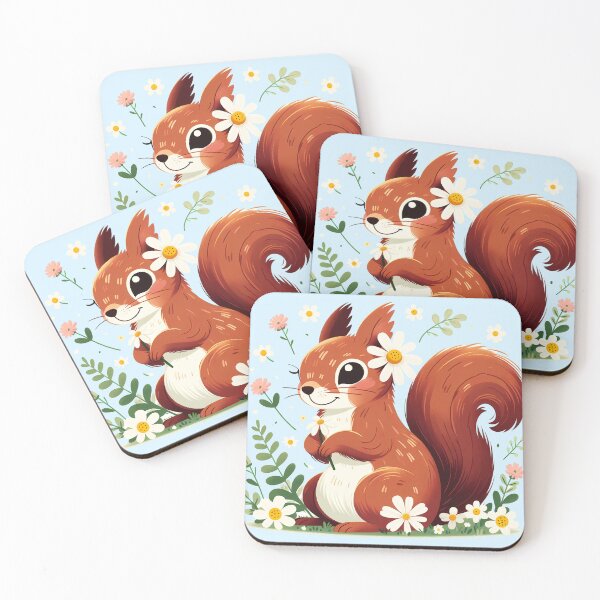 Item preview, Flowery and cheerful squirrel designed and sold by LV-creator.