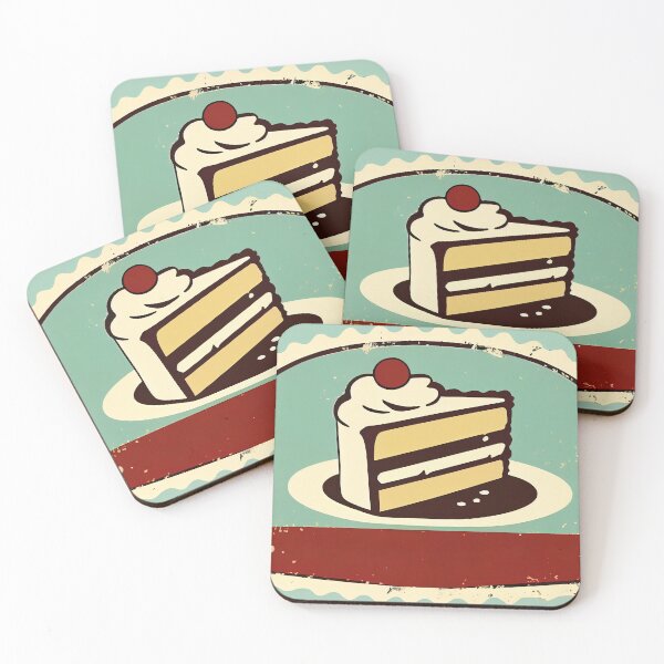 Item preview, Cake logo, kitschy vintage retro simple style, with copy space designed and sold by anytka.