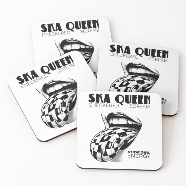 Item preview, Ska Queen Checkered Scream Rude Girl Energy designed and sold by MerchByCraig.