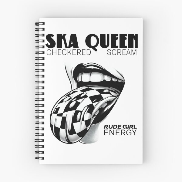 Item preview, Ska Queen Checkered Scream Rude Girl Energy designed and sold by MerchByCraig.