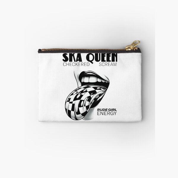 Item preview, Ska Queen Checkered Scream Rude Girl Energy designed and sold by MerchByCraig.