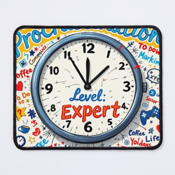 Item preview, Procrastination Level: Expert designed and sold by TrendHavenPL.