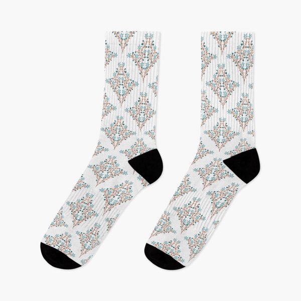 Item preview, Floral symmetrical pattern on a light background designed and sold by Sonja Birkelbach.