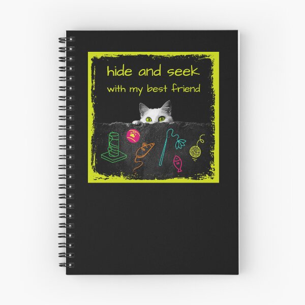 Item preview, Hide and seek, cat, black and vivid colors, my best friend designed and sold by silent-violin.