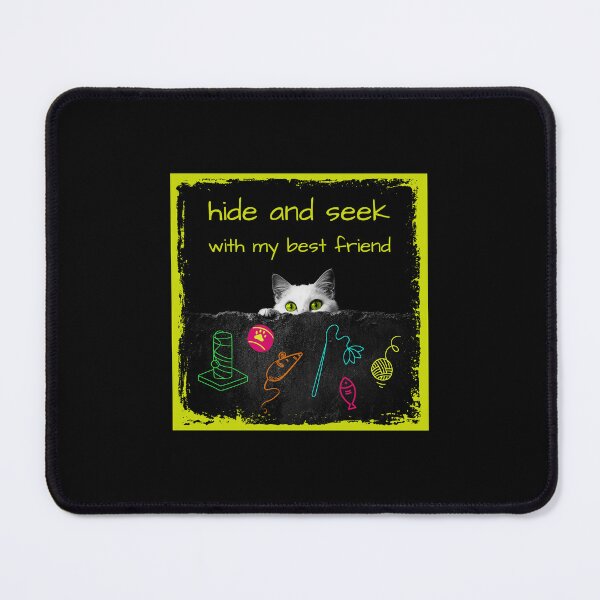 Item preview, Hide and seek, cat, black and vivid colors, my best friend designed and sold by silent-violin.