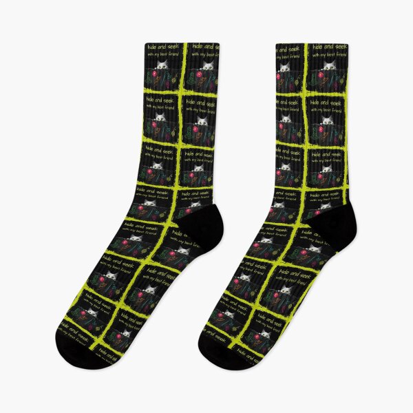 Item preview, Hide and seek, cat, black and vivid colors, my best friend designed and sold by silent-violin.