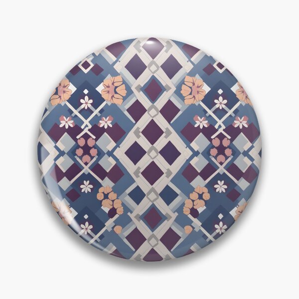 Item preview, Fancy Geometric Floral Pattern - Duvet, Canvas & Shower Curtains designed and sold by CelestialAllure.