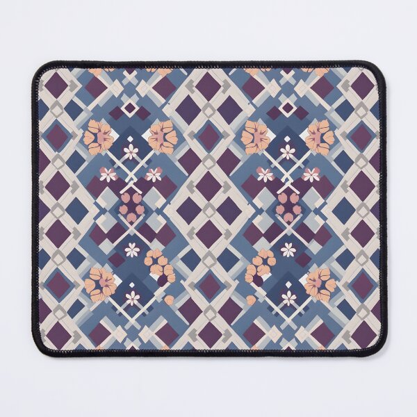 Item preview, Fancy Geometric Floral Pattern - Duvet, Canvas & Shower Curtains designed and sold by CelestialAllure.