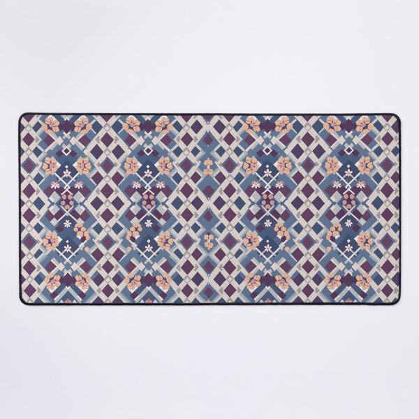 Item preview, Fancy Geometric Floral Pattern - Duvet, Canvas & Shower Curtains designed and sold by CelestialAllure.