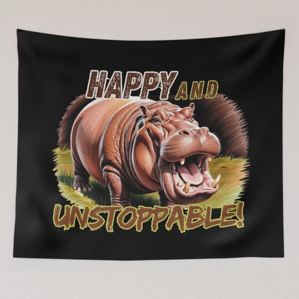 Aperçu de l'œuvre Hippopotame créée et vendue par Design_Your_Day.