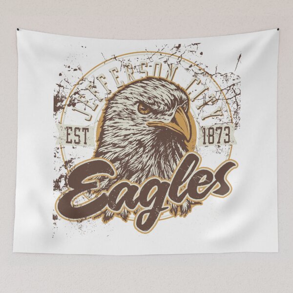 Item preview,  Jefferson City Eagles - Vintage Distressed Emblem designed and sold by TeesHearts100.
