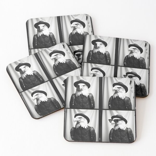 Item preview, Photobooth Style Eagle Wearing A Hat designed and sold by casualVisions.