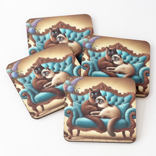 Item preview, Balinese Cats - Soulful Serenity Together designed and sold by LegademaArt.