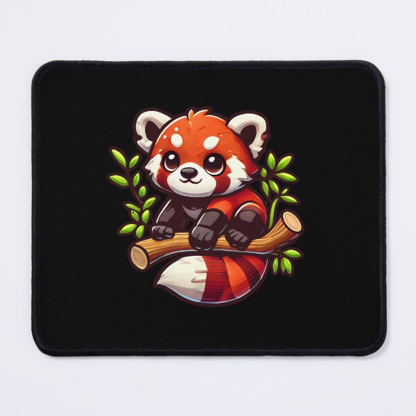 Item preview, Adorable Red Panda Cartoon – Cute and Playful Wildlife Illustration for Animal Lovers designed and sold by DrawHandArt.