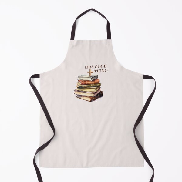 Item preview, Mrs Good Thing Cozy Retro Waterpaint Pile Of Books With A Cross designed and sold by SillyDarkShop.