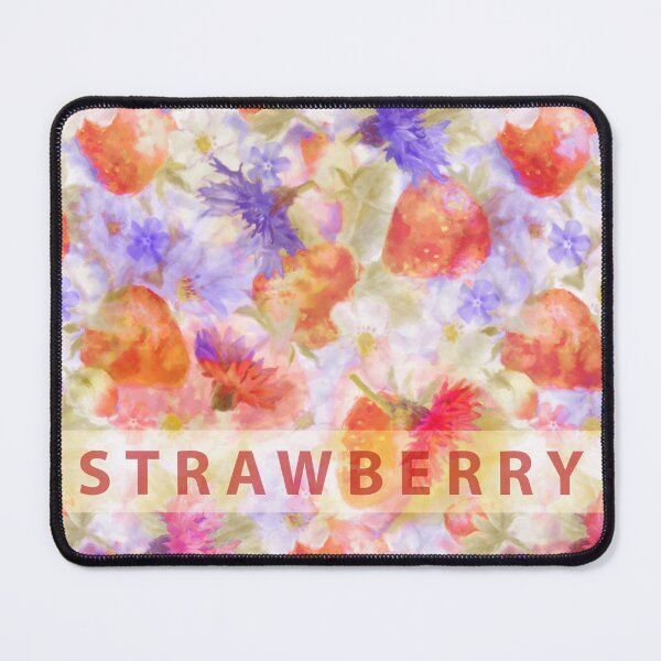Item preview, Adjusted Watercolor Strawberry Cornflower Design  designed and sold by Tina Veenstra.