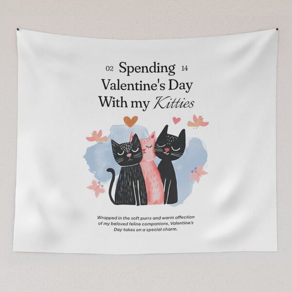 Item preview, Spending Valentine's Day With my Kitties  designed and sold by VelosityPrints.