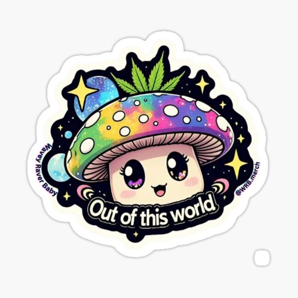 Item preview, Out of This World Mushroom designed and sold by WaveyRaverBaby.