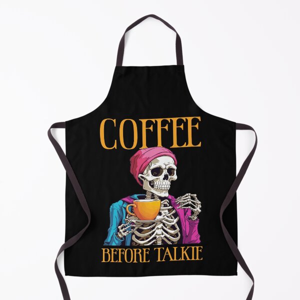 Item preview, Coffee Before Talkie Drinking Skeleton Funny Halloween designed and sold by Dressed For Duty.