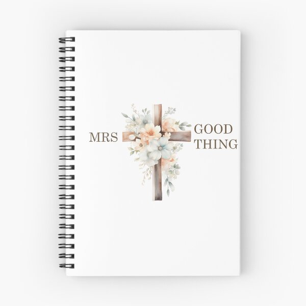 Item preview, Mrs Good Thing Cozy Retro Waterpaint Cross With Flowers designed and sold by SillyDarkShop.