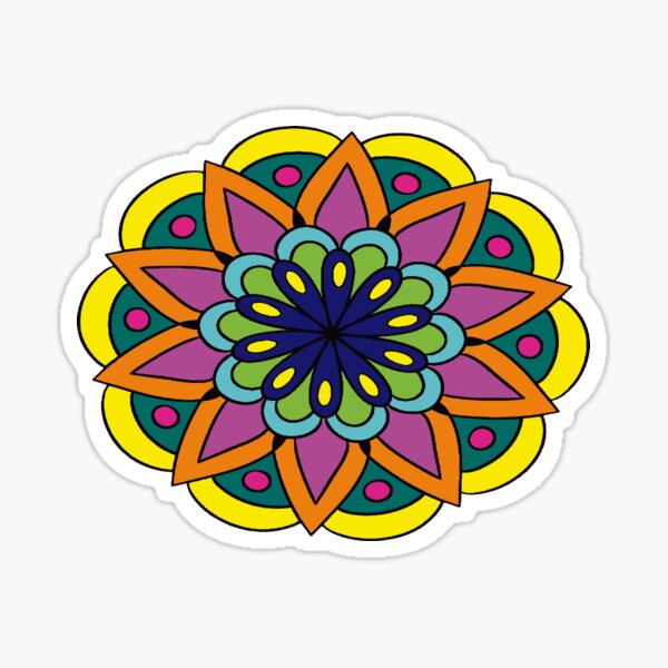 Item preview, Colorful Mandala designed and sold by Blackstar Art.