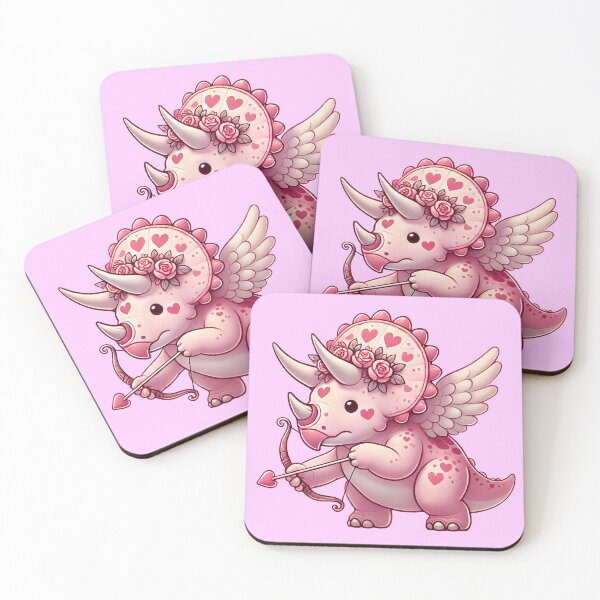 Item preview, Triceratops Valentines Day (right side) designed and sold by Marchezin Digital.