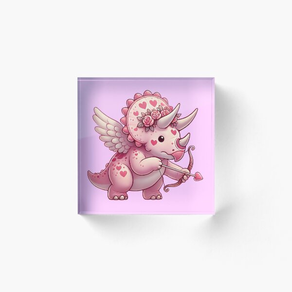 Item preview, Triceratops Valentines Day (left side) designed and sold by Marchezin Digital.