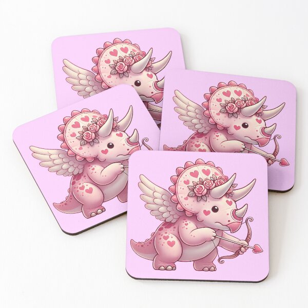 Item preview, Triceratops Valentines Day (left side) designed and sold by Marchezin Digital.