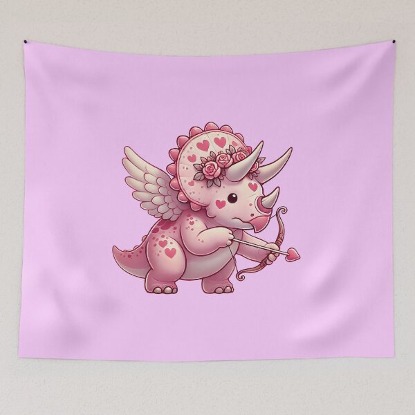 Item preview, Triceratops Valentines Day (left side) designed and sold by Marchezin Digital.
