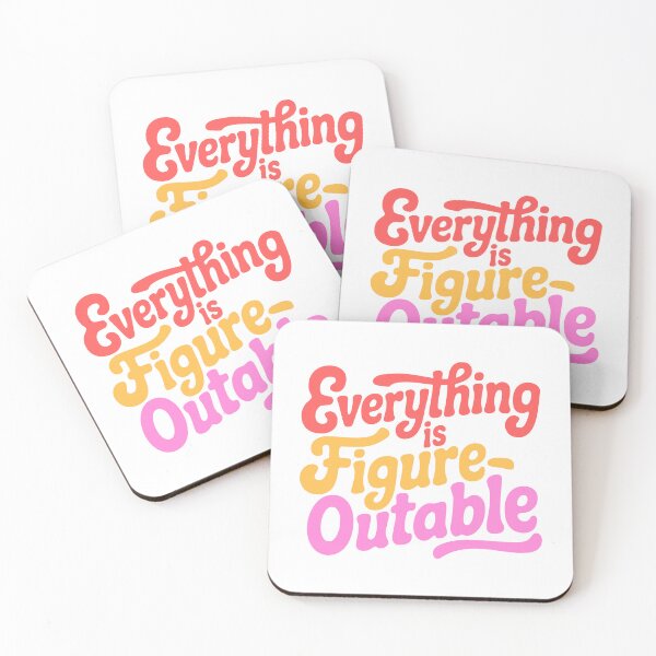 Item preview, Everything Is Figureoutable! Orange Inspirational designed and sold by PMCreative.