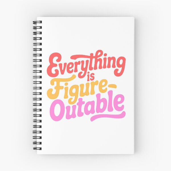 Item preview, Everything Is Figureoutable! Orange Inspirational designed and sold by PMCreative.