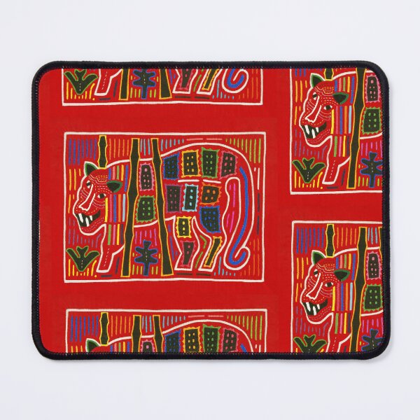 Item preview, Vibrant Mola Reverse Appliqué Textile needlework designed and sold by TeeARTHY.