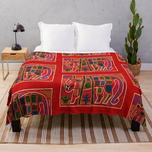 Item preview, Vibrant Mola Reverse Appliqué Textile needlework designed and sold by TeeARTHY.