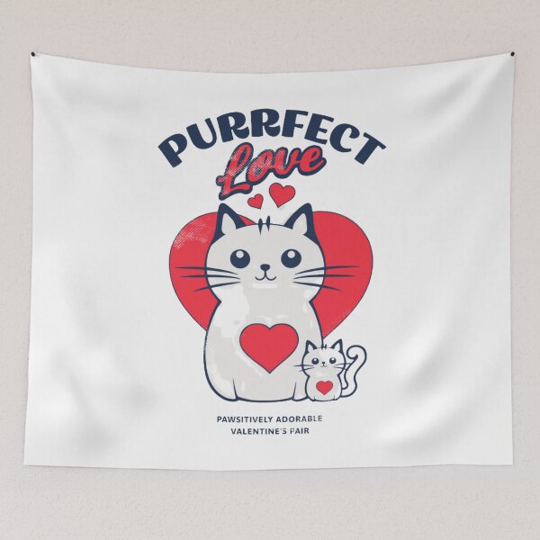 Item preview, Purrfect Love Cat designed and sold by VelosityPrints.