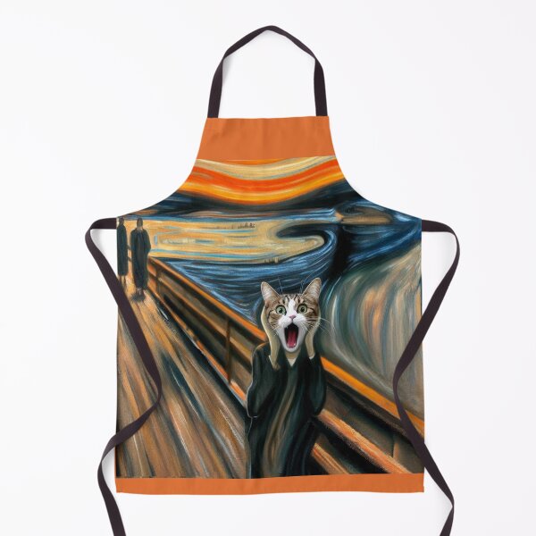 Item preview, Scream Cat parody of Edvard Munch painting designed and sold by ArtUnova.