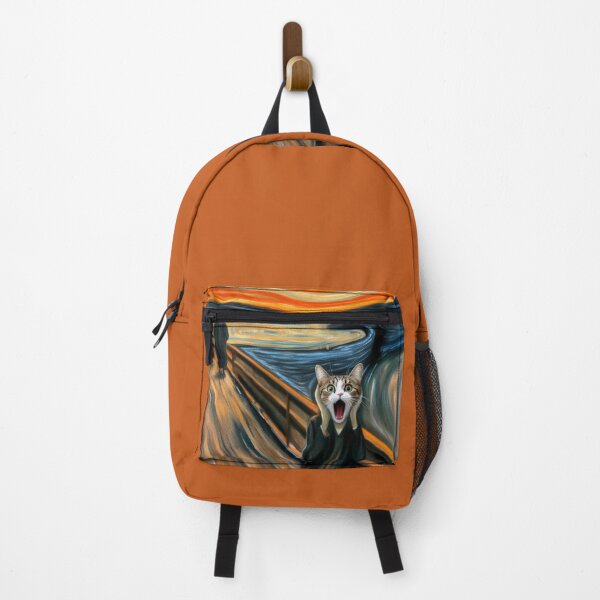Item preview, Scream Cat parody of Edvard Munch painting designed and sold by ArtUnova.