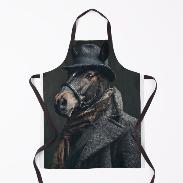 Item preview, Anthropomorphic horse wearing a stylish hat and scarf designed and sold by Artessie.