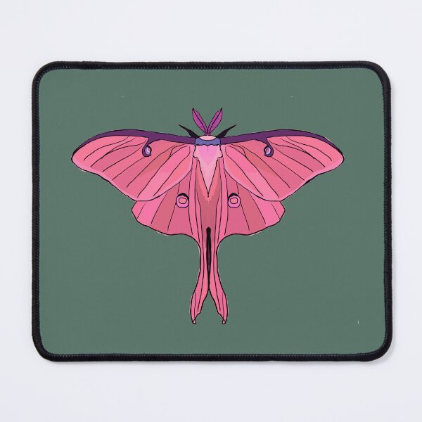Item preview, pink Luna Moth designed and sold by Moth-Oak.