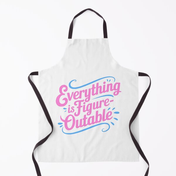 Item preview, Everything Is Figureoutable! Pink And Blue Inspirational designed and sold by PMCreative.
