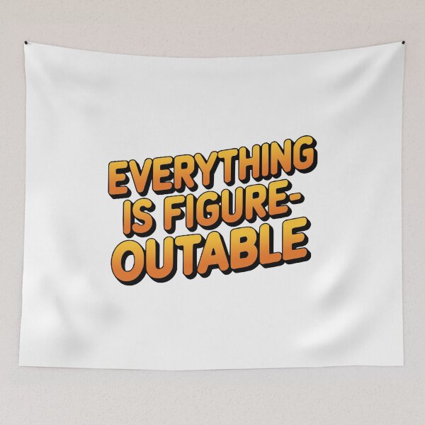 Item preview, Everything Is Figureoutable! Bold Yellow And Orange designed and sold by PMCreative.
