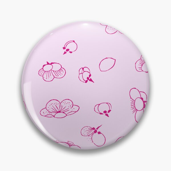 Item preview, Umehana - Pink Plum Flower Pattern designed and sold by CorvidaesShop.
