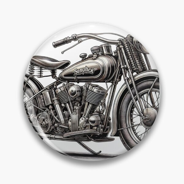Item preview, Old school vintage motorcycle sticker Vtwin  designed and sold by vdt-shop.