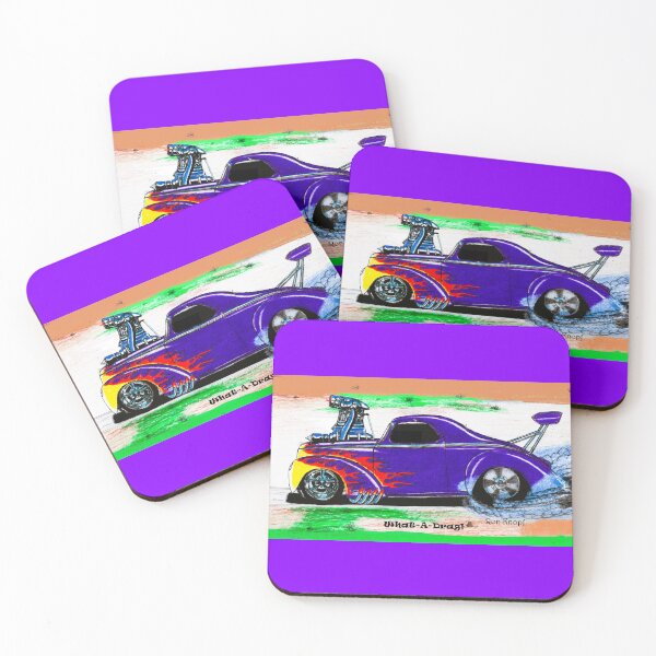 Item preview, What-A-Drag !      //   Drag Racing old school style!    designed and sold by Imagin8er.