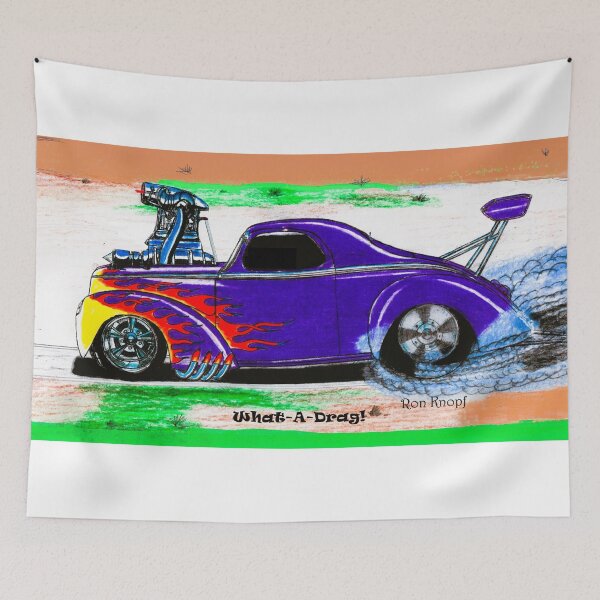 Item preview, What-A-Drag !      //   Drag Racing old school style!    designed and sold by Imagin8er.