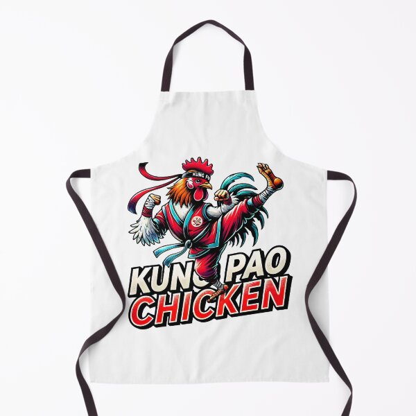 Item preview, Kung Pao Chicken Martial Arts – Funny Kung Fu Rooster Fighter Illustration designed and sold by DrawHandArt.