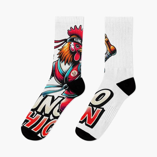 Item preview, Kung Pao Chicken Martial Arts – Funny Kung Fu Rooster Fighter Illustration designed and sold by DrawHandArt.