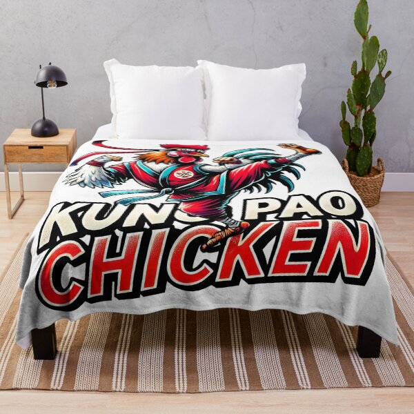 Item preview, Kung Pao Chicken Martial Arts – Funny Kung Fu Rooster Fighter Illustration designed and sold by DrawHandArt.