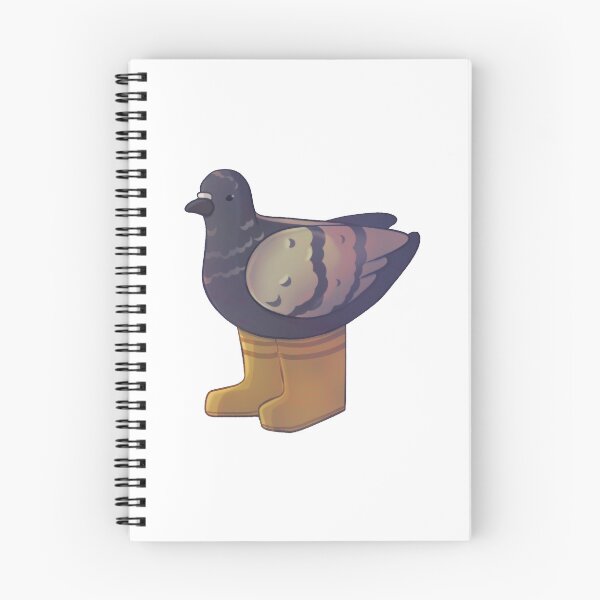 Item preview, Pigeon in rain boots designed and sold by Asutip.